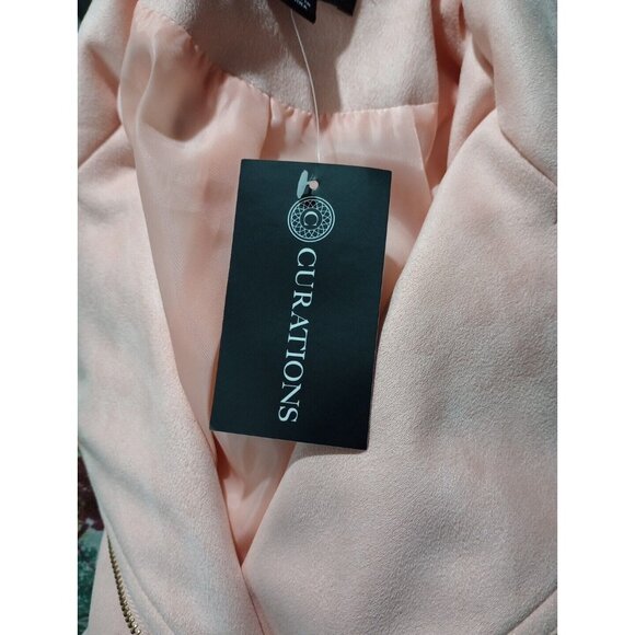 Curations Women's Jacket Size XS Pink Zip NEW - Picture 4 of 11